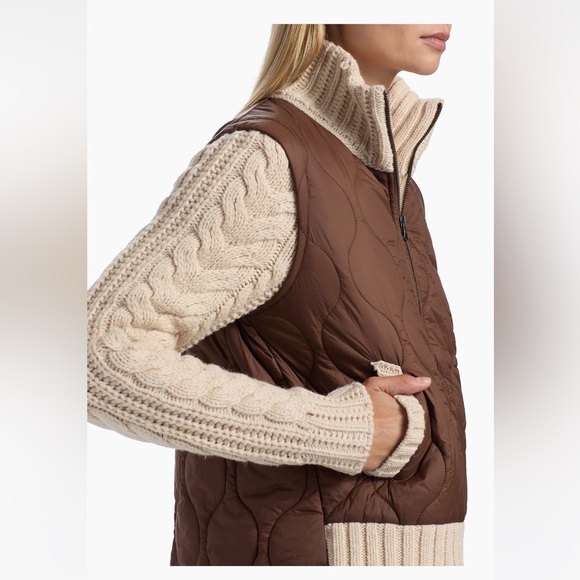 NWT Veronica Beard Patra Mixed-Media Quilted Zip-Front Jacket - Picture 2 of 12